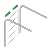 Industriedeur verticale inbouw met veren bovenin Industriedeur verticale inbouw met veren bovenin